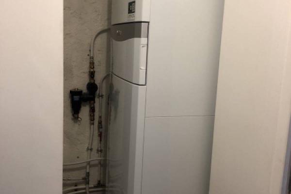 Remplacement chaudière gaz SAUNIER DUVAL par une pompe à chaleur air-eau VAILLANT - travaux effectués par AJJY CONCEPT à GARDANNE